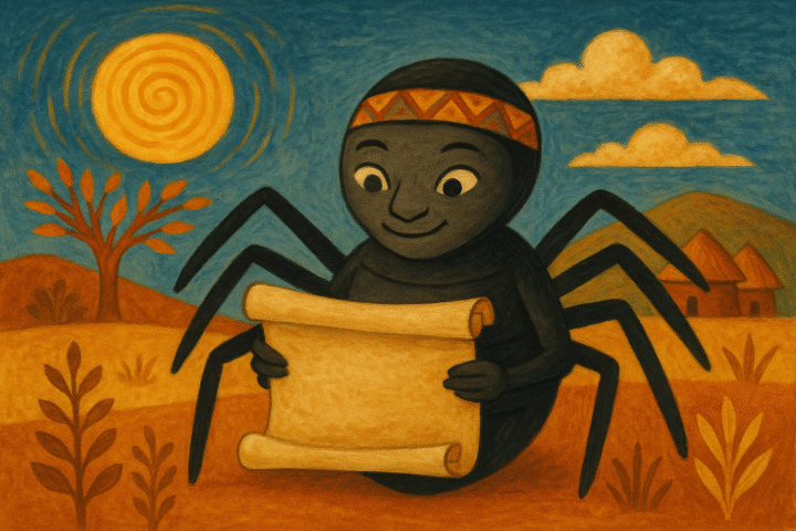 “Anansi the Spider and the Origin of Stories – From the Folklore of Ghana’s Ashanti People”