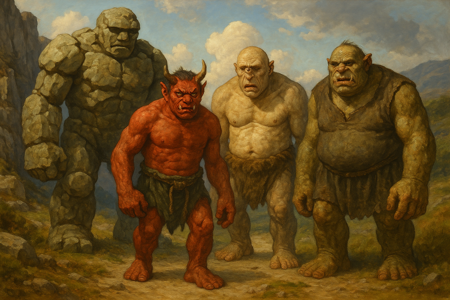 Golems, Oni, Cyclops, and Ogres