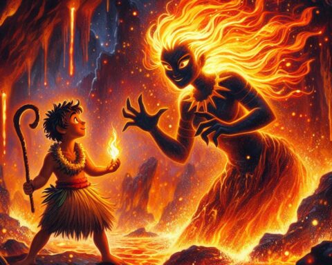 Maui and the Fire goddess