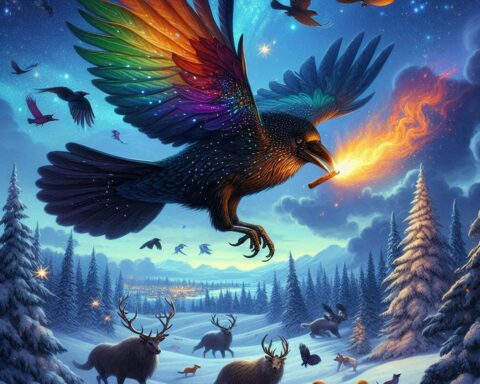 The rainbow Crow