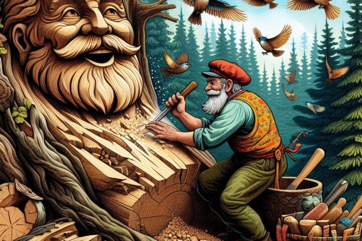 The Woodcarver and the Laughing Tree