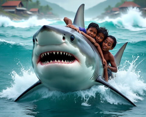 The Shark that saved the village