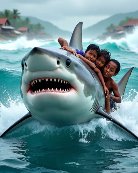 The Shark that saved the village
