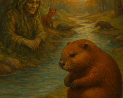 Beaver and his tail