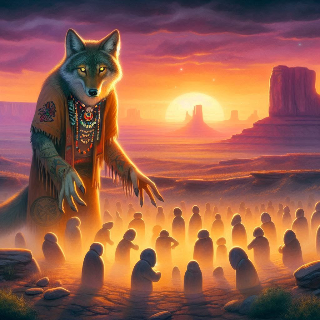 Coyote and the Pebble people